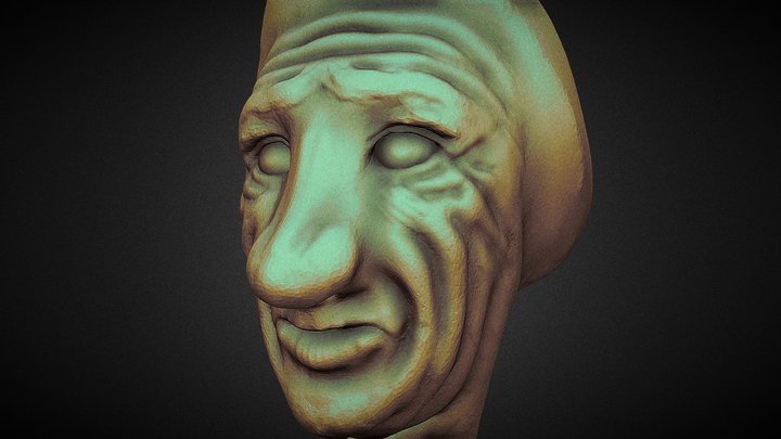Old Woman Sculpt 3D Model