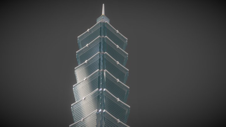 Tapei 101, Taiwan 3D Model