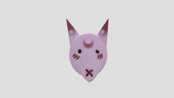 Kitsune mask 3D Model