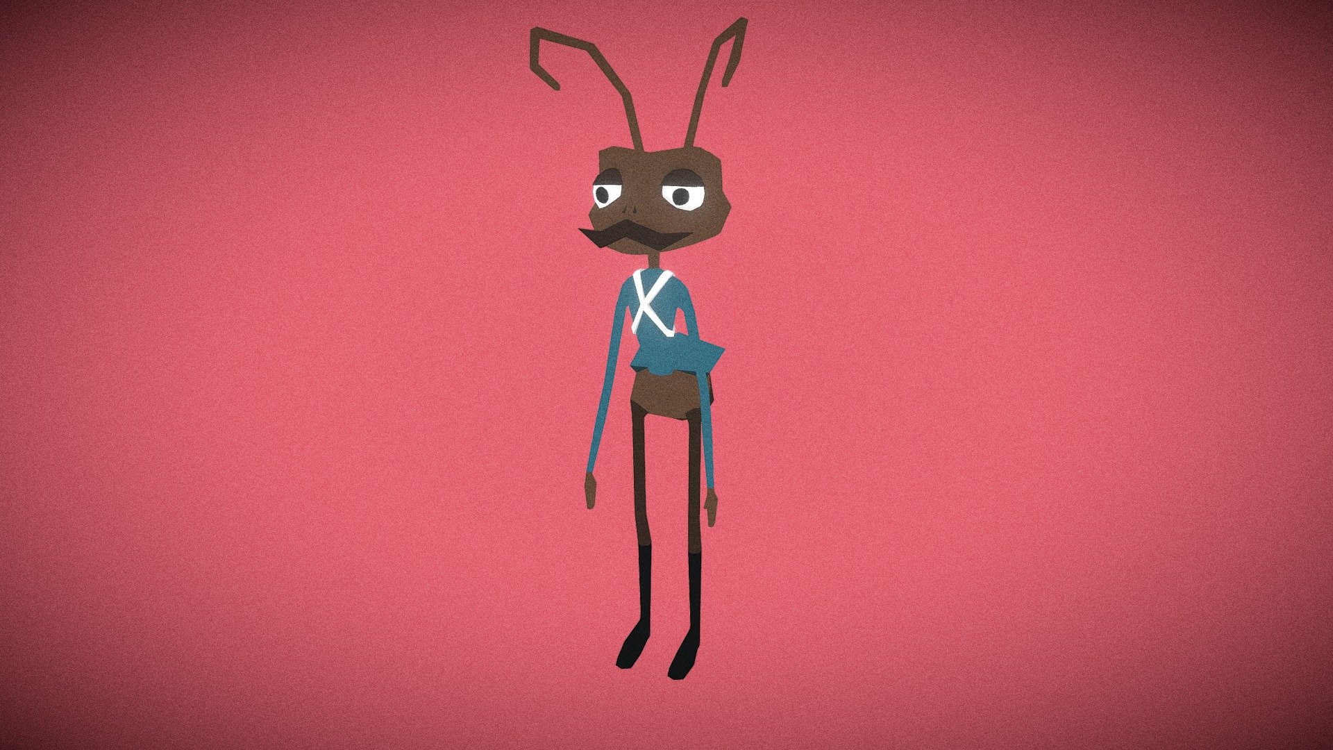Low Poly Character Ant — Sketchfab embed 3D viewer