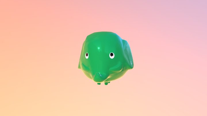 Piggy bank elephant 3D Model