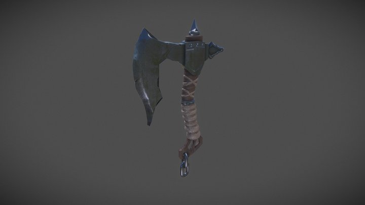 Axe Textured 3D Model