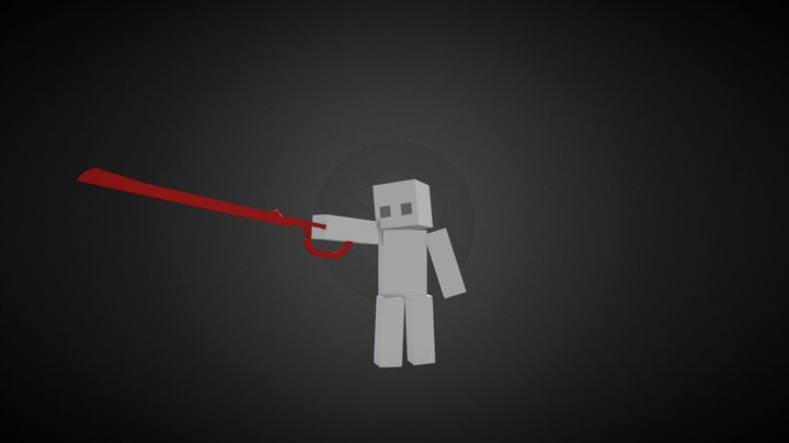 Red Scissor Blade - Kill La Kill 3D Model
