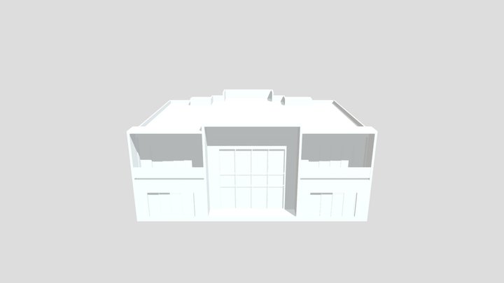 Two Story Villa 3D Model