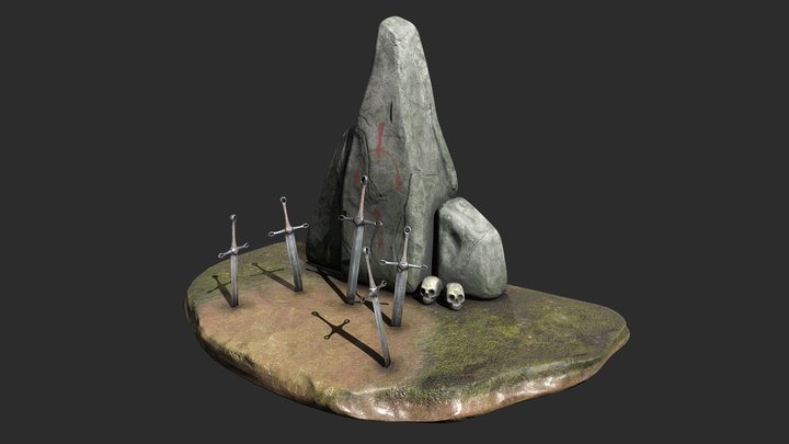 Shrine of Swords 3D Model