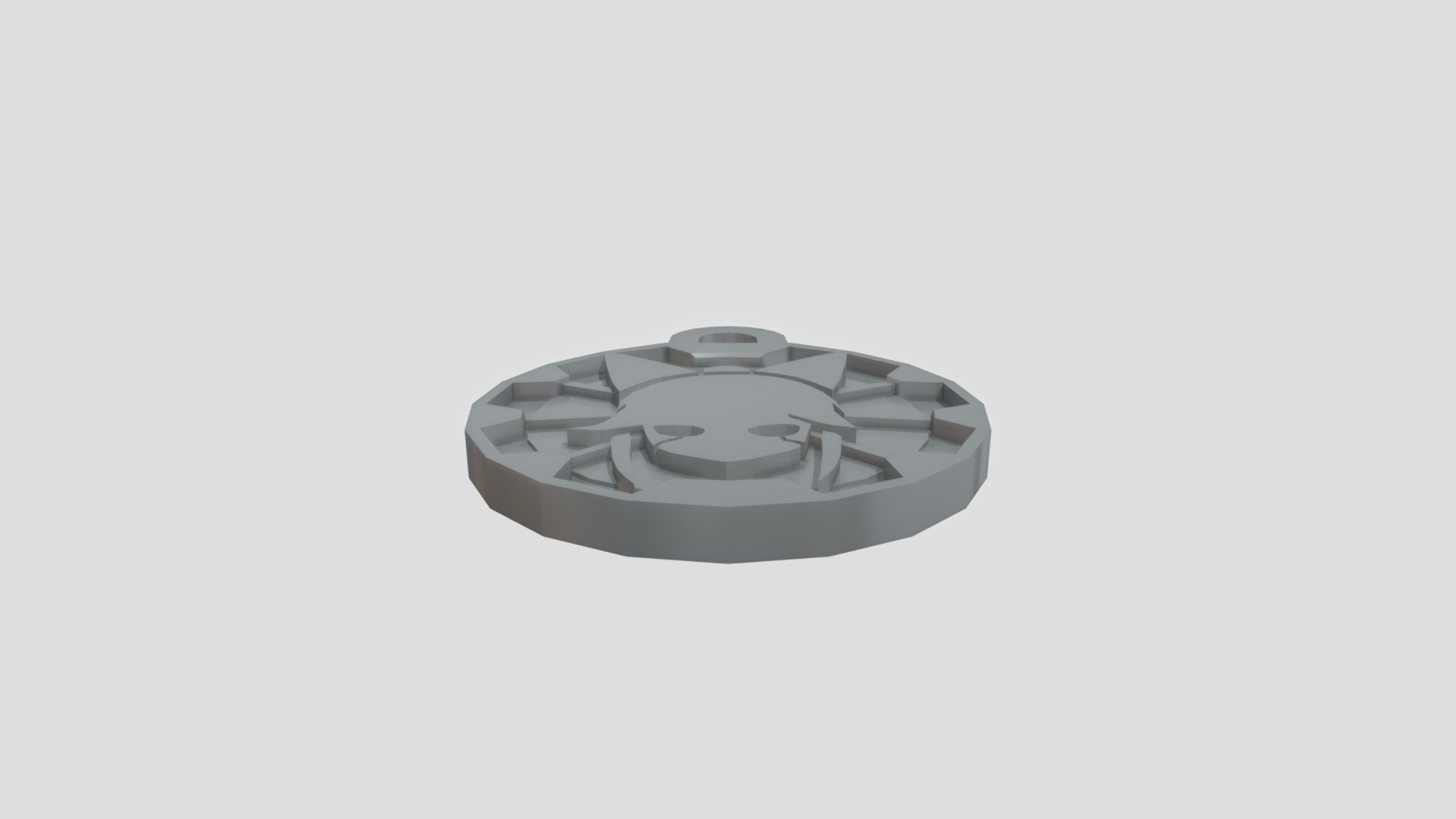 kitsune medal (3d printable)