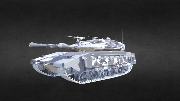 Tank_Merkava 4 3D Model