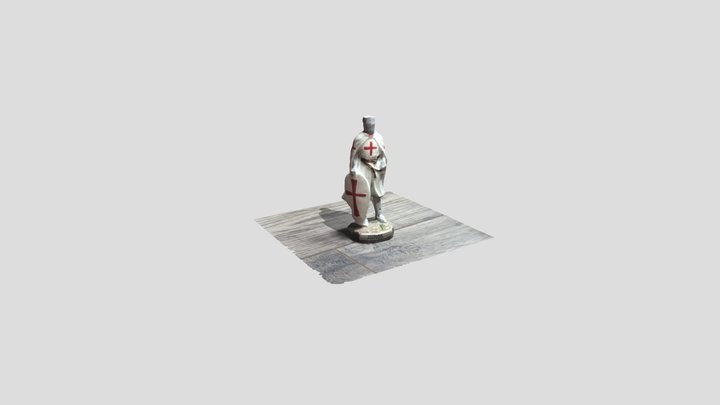 Figurine of a Templar 3D Model