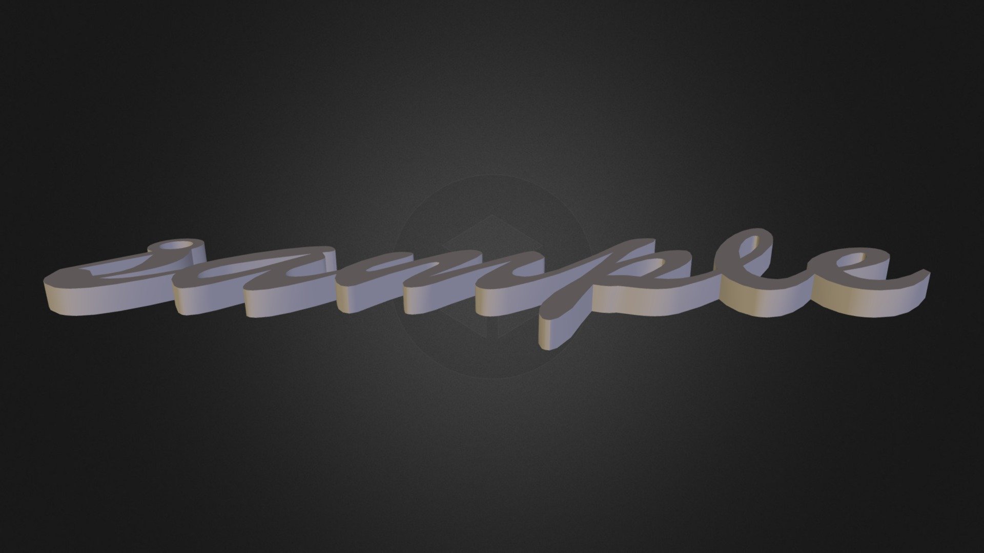 Brush Script Mtitalic Download Free 3D model by 3DSculpto [b5f6a20] Sketchfab