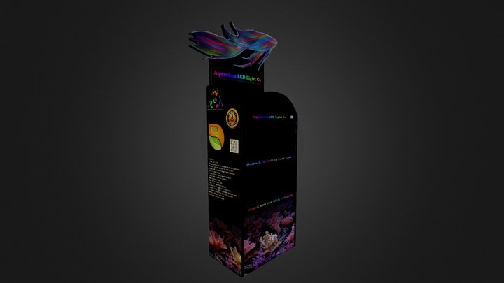 Aquarium LED Light Co Floor Display 3D Model