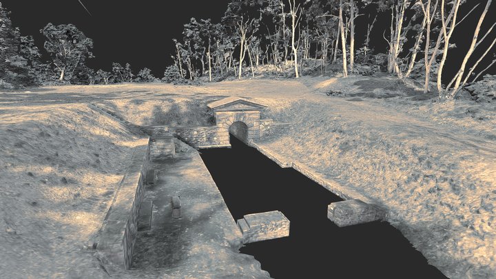 Wylot Sztolni Głębokiej Fryderyk 3D Model