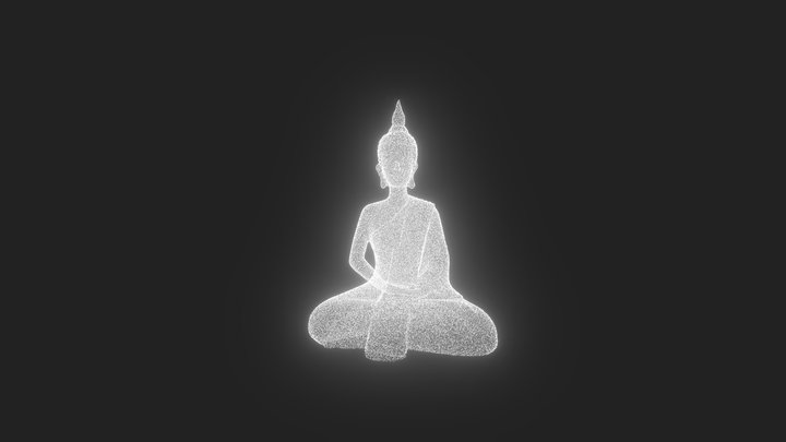 Sit luminous Buddha 3D Model