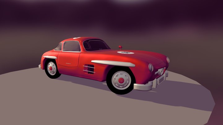Mercedes Benz 300 SL Roadster 3D Model