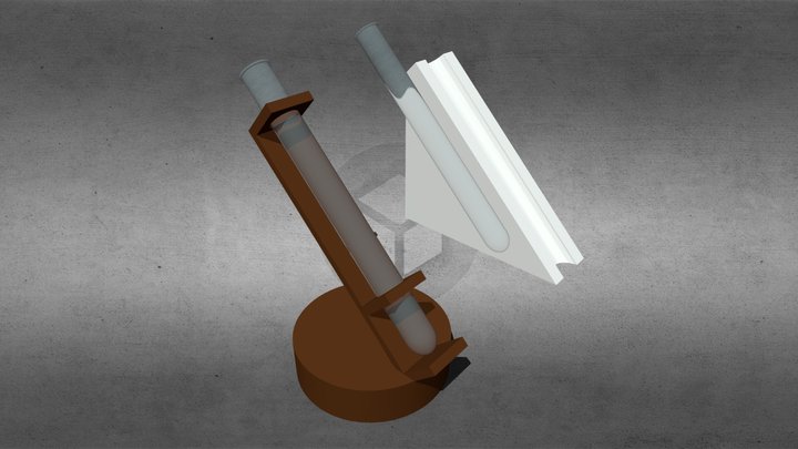 Provetta Esperimento Chimico - Test Tube Holder 3D Model