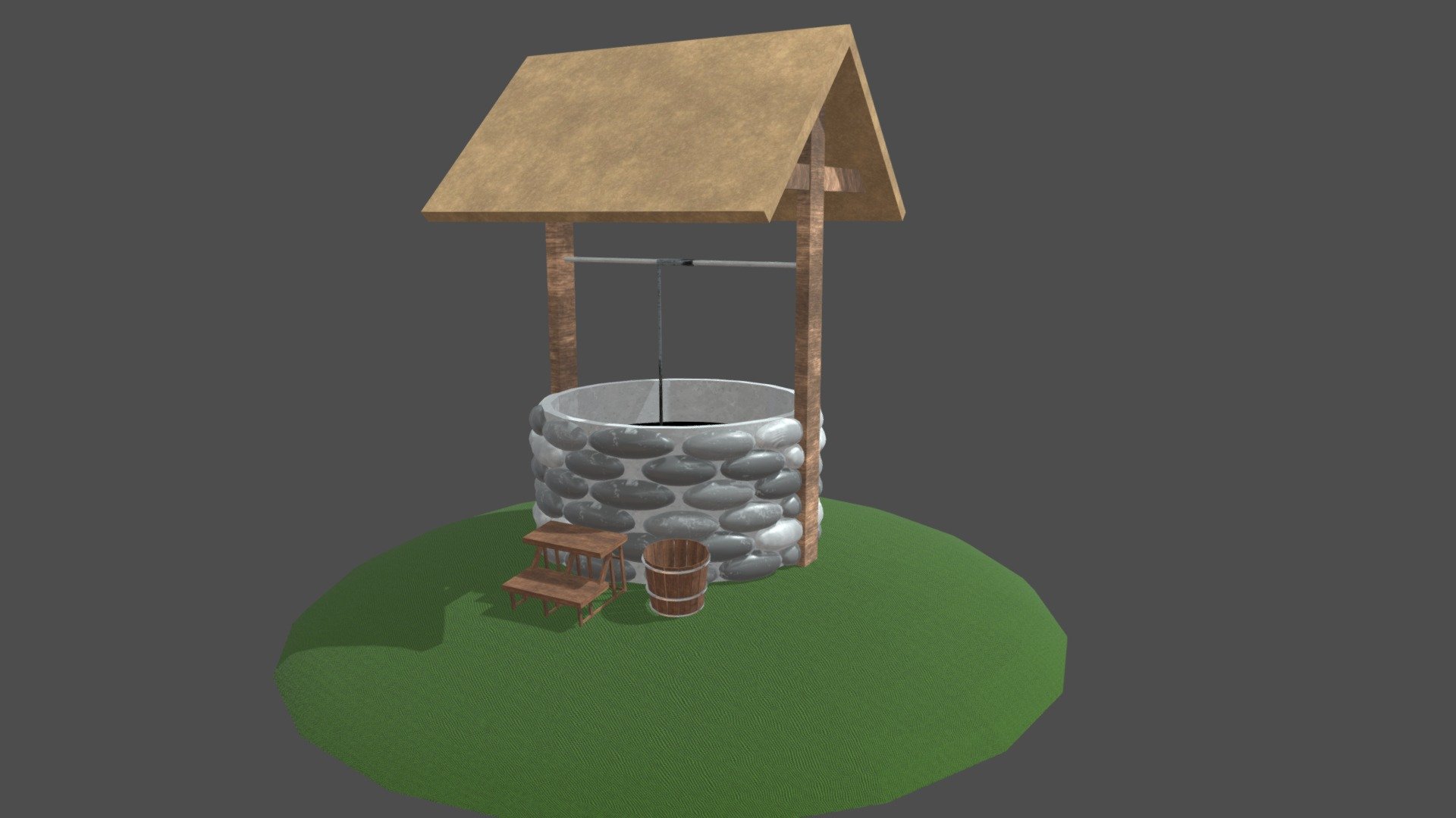Well Model 3D model by BenDawson [b5fb056] Sketchfab