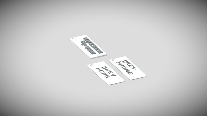 Trinket // Брелок (possible to use a 3D printer) 3D Model
