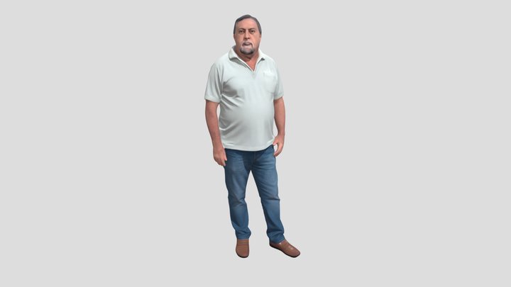Casual Portrait of a Mature Man – Modèle 3D gratuit STL