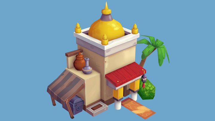 Stylized House 3D Model