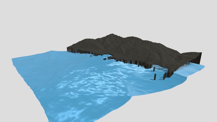 Sand Dollar Beach | Big Sur, CA 3D Model