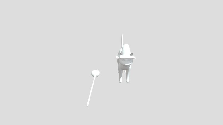 Cat Pawn 3D Model