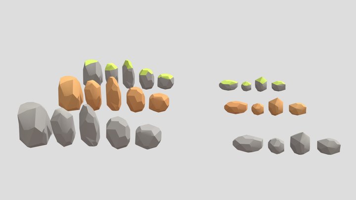 Rocks Pack [Stylized] 3D Model