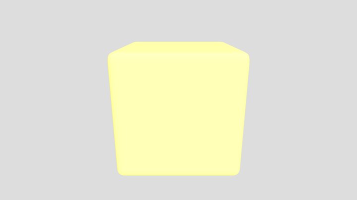 Yellow square 3D Model