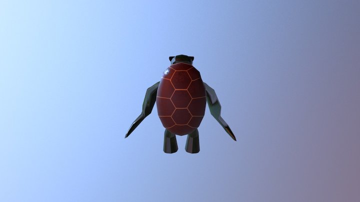 Bro Turtle Idle 3D Model