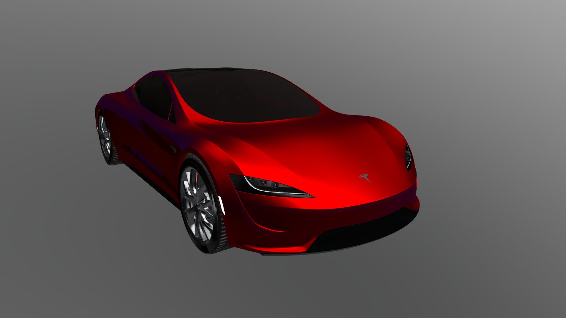 Tesla store roadster 3d