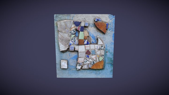 Mosaico baldositas madrileñas 3D Model