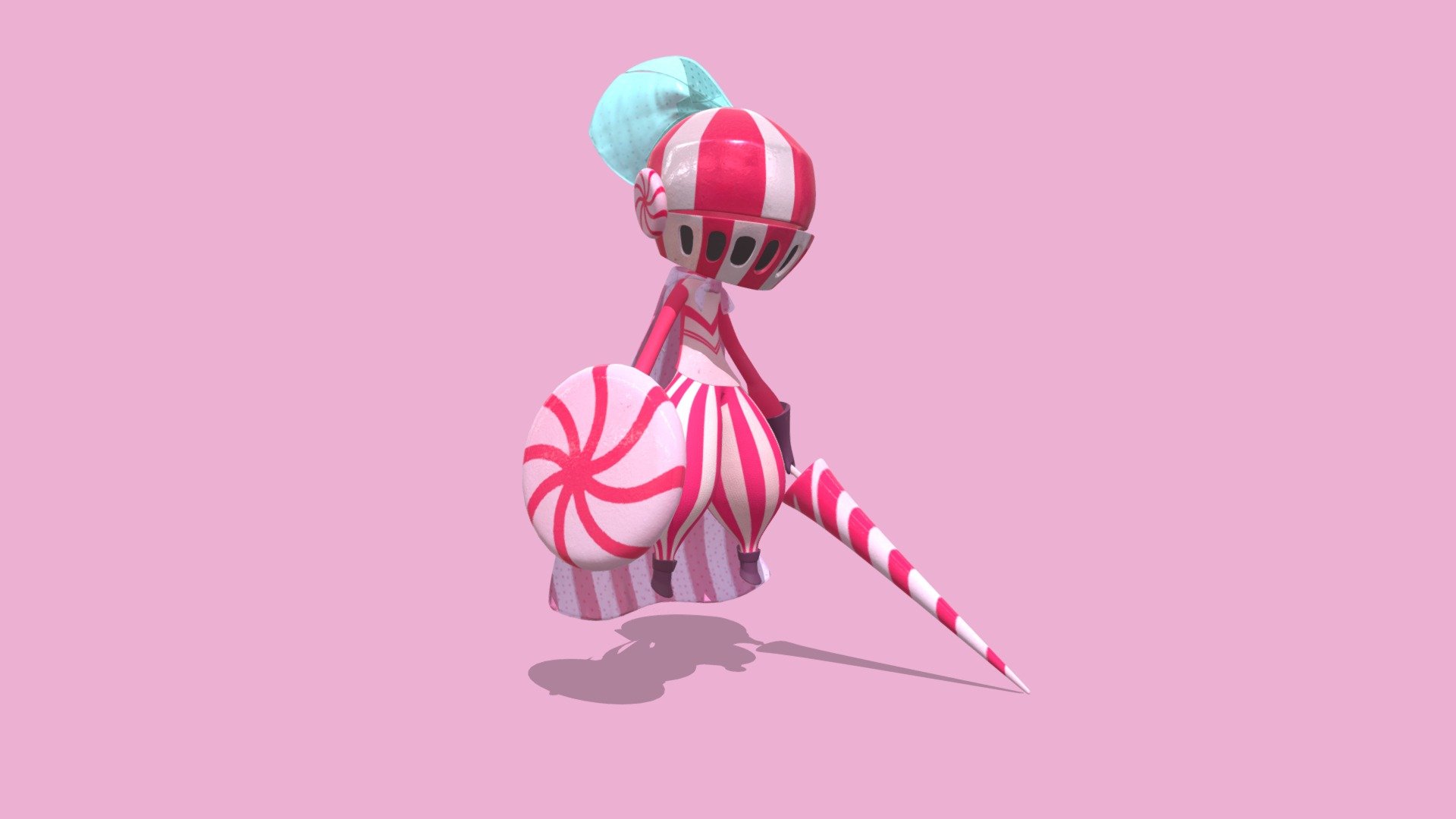 Peppermint Knight 3D model by Autumn (autumnmai) [b60233b] Sketchfab