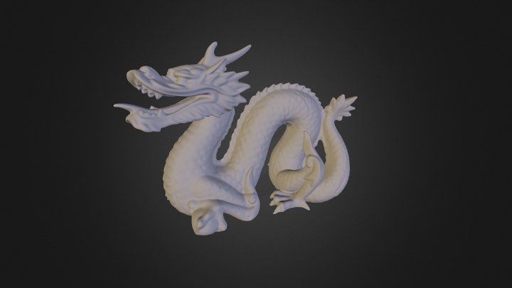 Stanford Dragon (Vrip) 3D Model