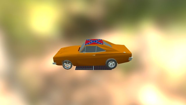 69 Dodge Charger_ General Lee 3D Model