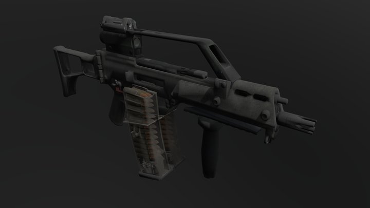 H&K G36-CV, 5.56 mm AR 3D Model