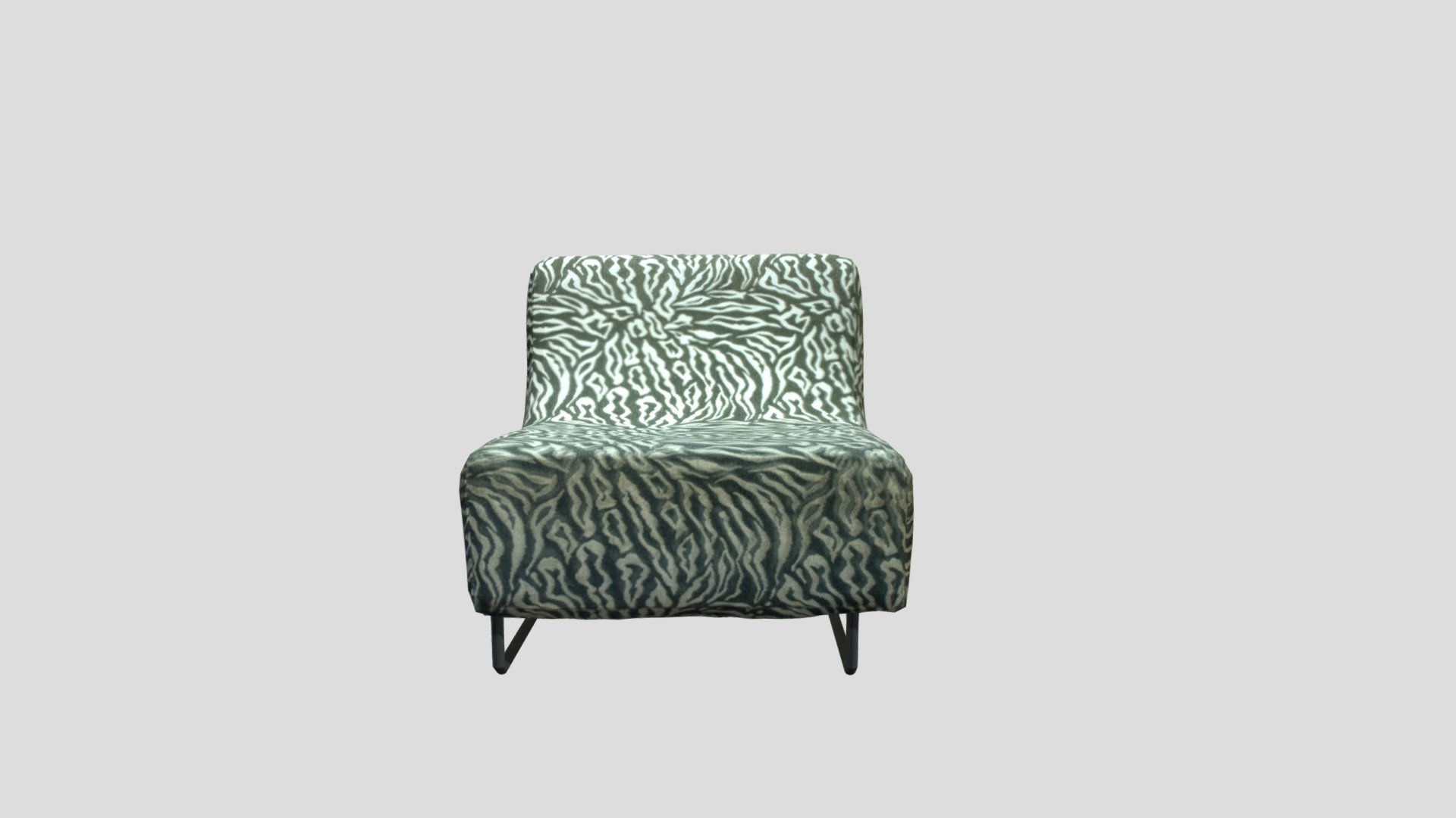 Sofa with zebra pattern