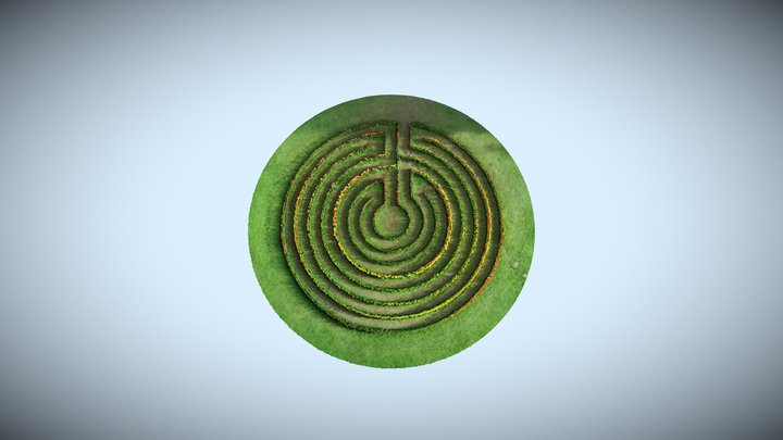 Tulpenlabyrinth im Schlosspark Hellbrunn 3D Model