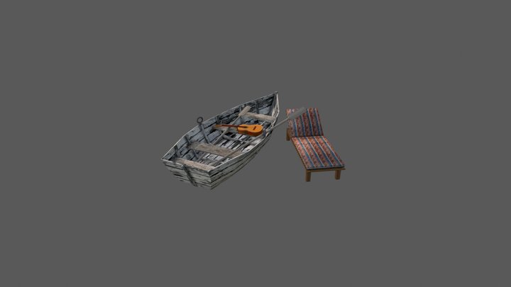 DAE 3 Simple props - By the ocean 3D Model