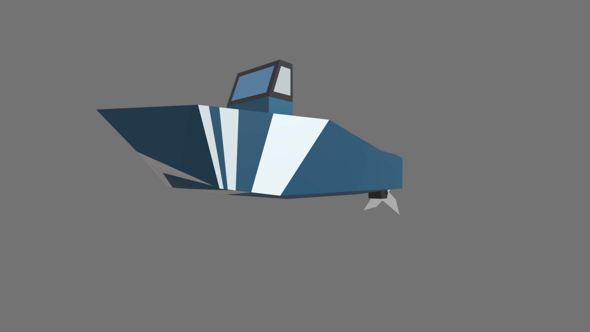 Low-poly speedboat remake - 3D model by Mrelectro09 [b604d37] - Sketchfab