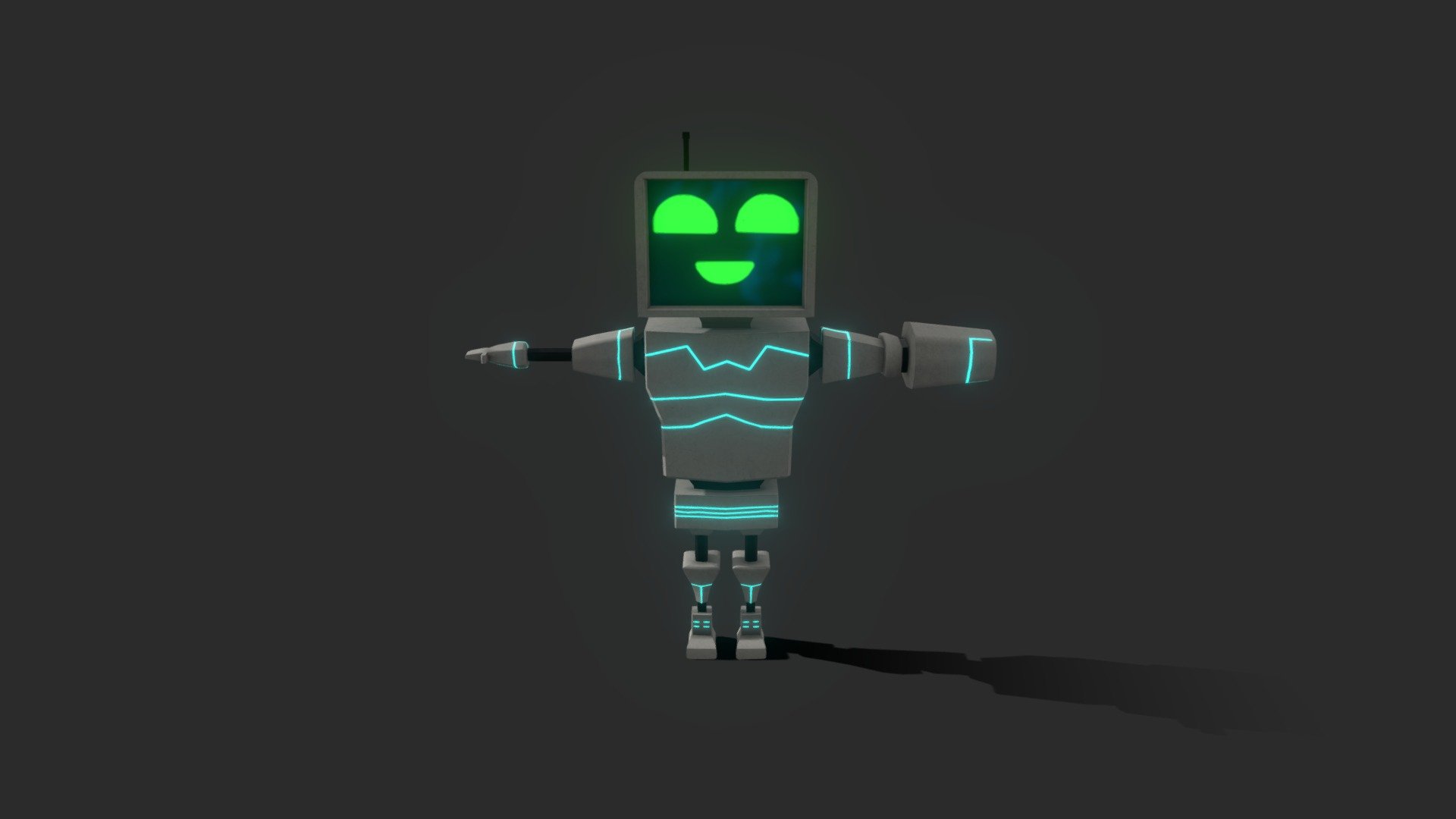 Assignment Piece - Cyber Bot - 3D model by LiamR2107 [b604d4c] - Sketchfab