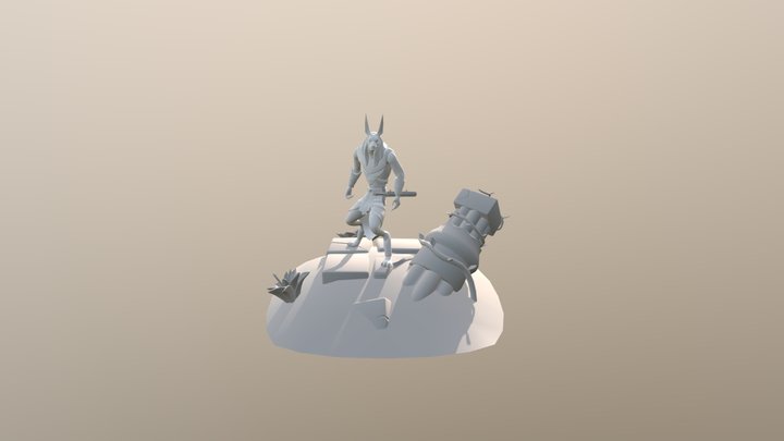 Anubis Animation 3D Model