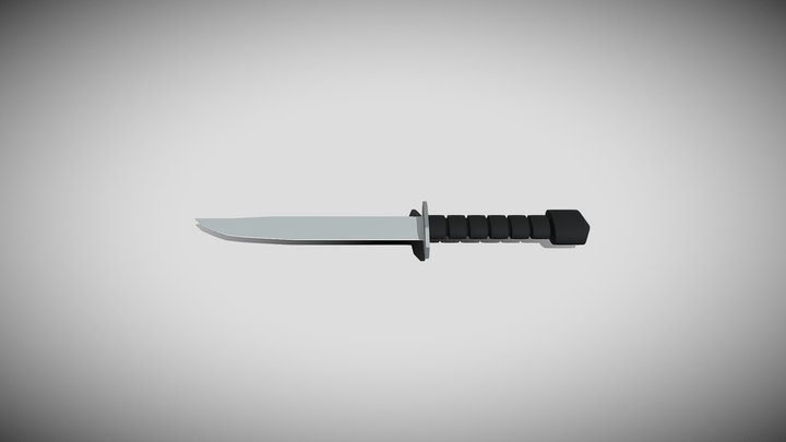 Combat Knife 3D Model
