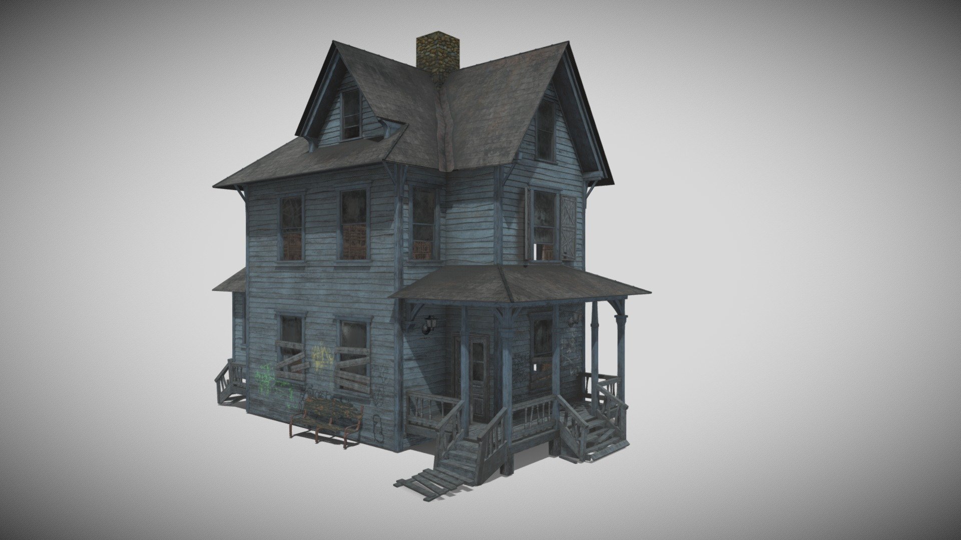 Abandoned House - 3D model by eXtrime95 [b606668] - Sketchfab