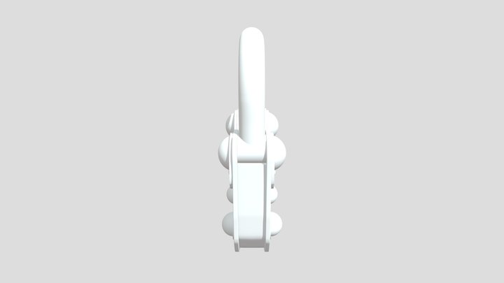 Textured rusty Padlock 3D Model
