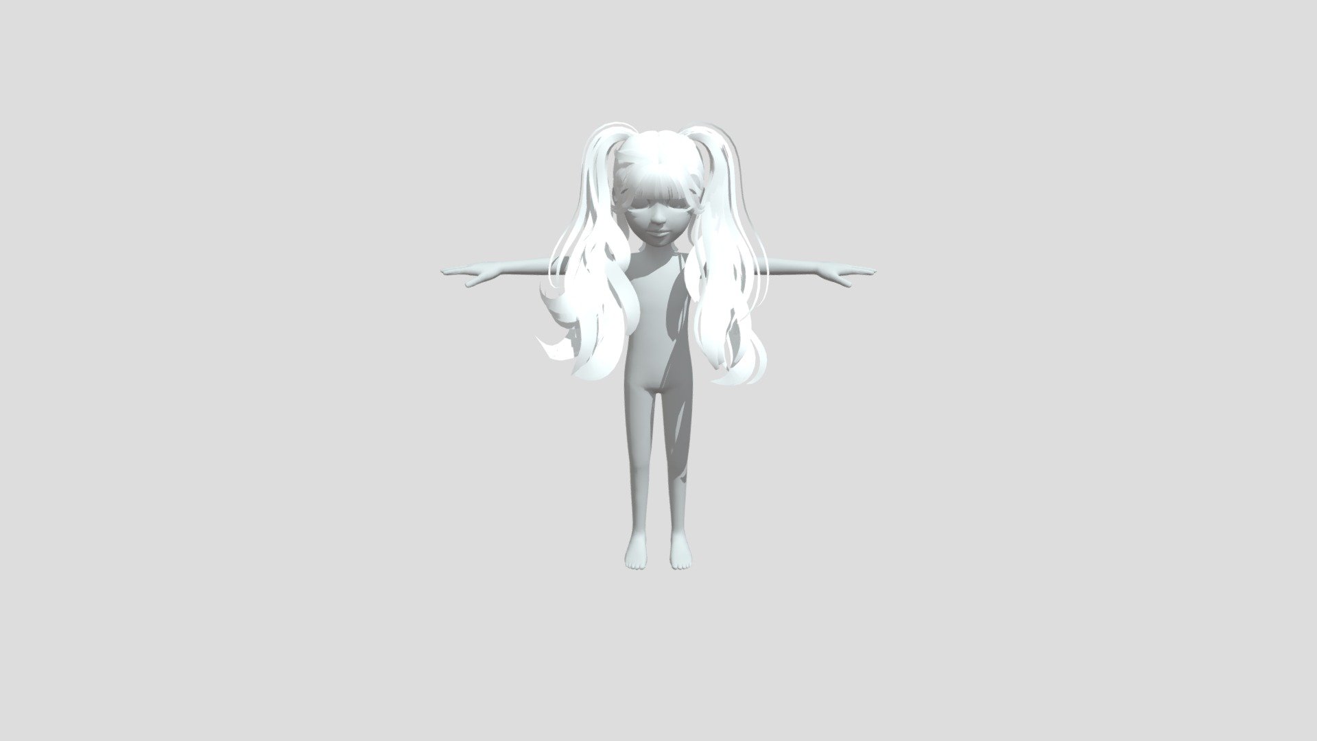 Hair FBX file prefab zepeto template 3D Item - 3D model by leblebisan ...