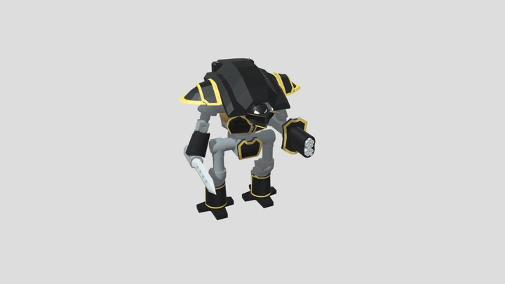 Cerastus knight Castigator Animated 3D Model
