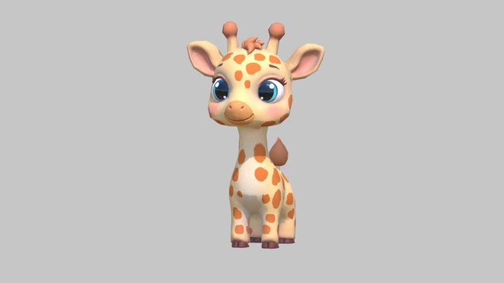 Tiny Giraffe 3D Model