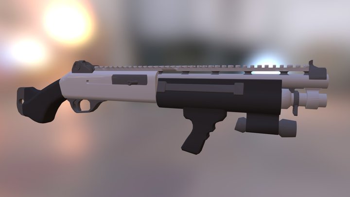 R-8 Striker Shotgun 3D Model