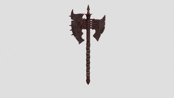 Khorne Axe2k fan art 3D Model