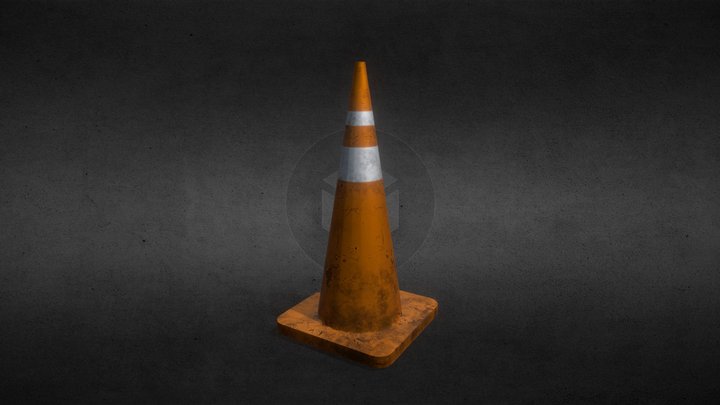 Traffic Cone 3D Model