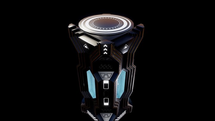 Sci-Fi Hard surface Floor/Visualizer V2 3D Model