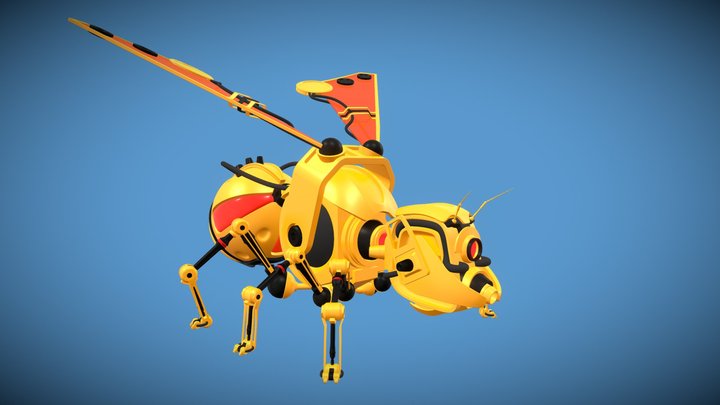 3D bee robot 3D Model